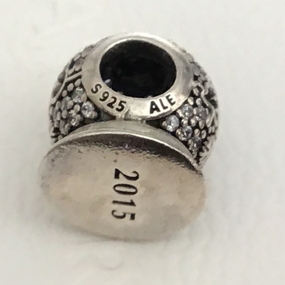 Pandora two tone silver and 14k gold charm - Picture 3 of 4